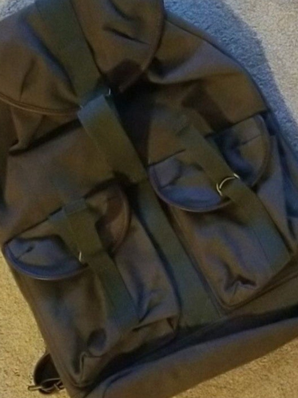 Tommy Bahama Olive and Tan Luggage Tag Set
